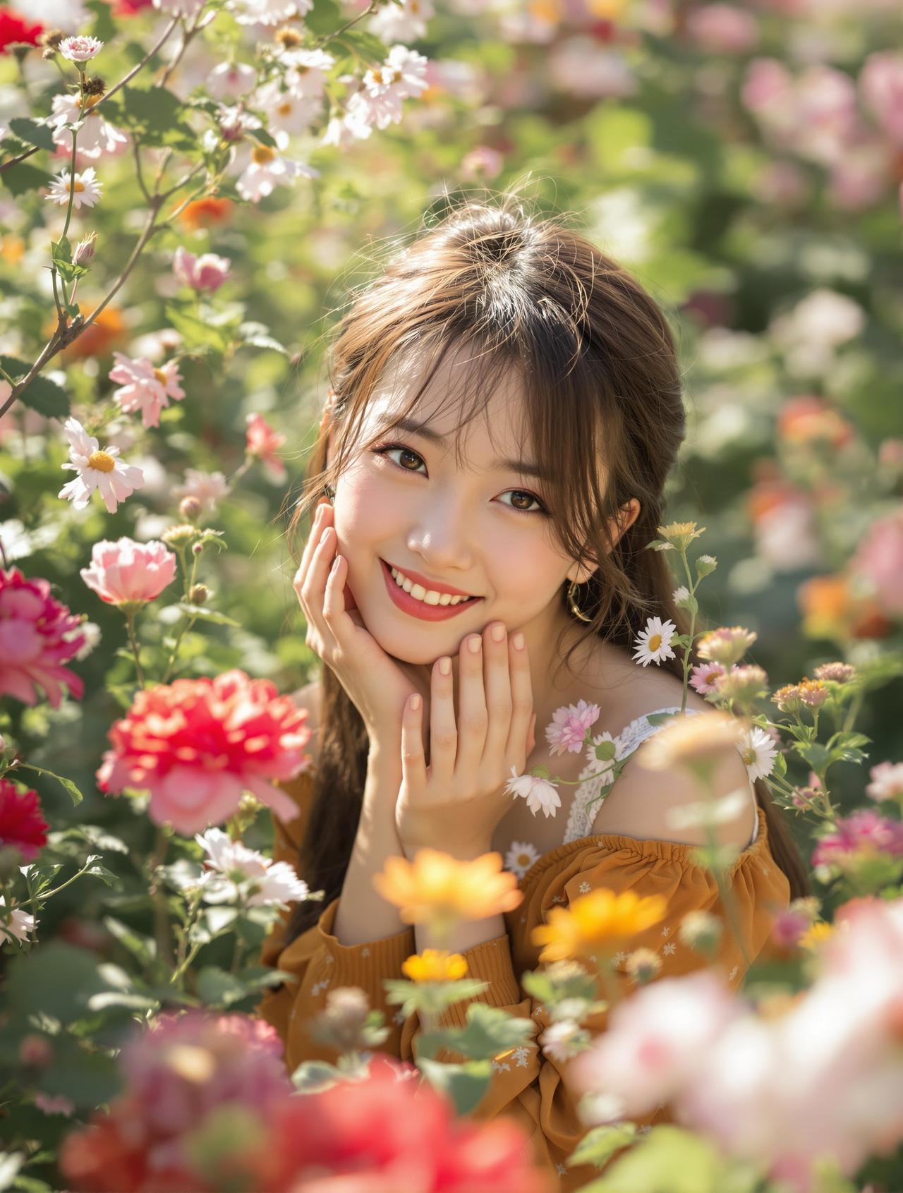 花丛中的温柔时光 - 治愈系写真作品